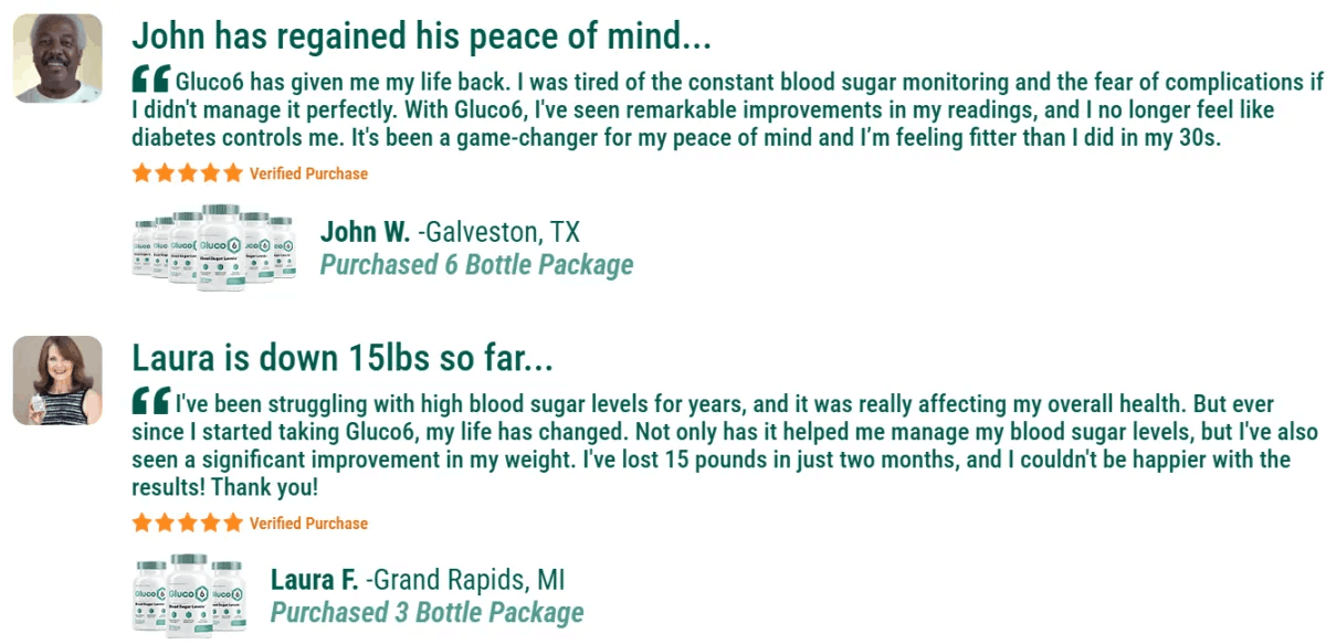 Gluco6 healthy blood sugar supplement
